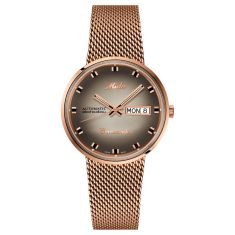 MIDO Commander Shade Siler Dial Rose Gold-Tone PVD Stainless Steel Watch  37mm - M842932311 1