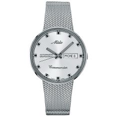 MIDO Commander 1959 Silver Dial Milanese Stainless Steel Bracelet Watch 37mm - M842942113 1
