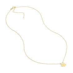 14k Yellow Gold Mini Bee Pendant Necklace