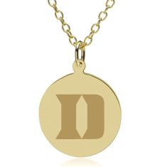 Duke University 14k Yellow Gold Pendant Necklace by M.LaHart & Co.