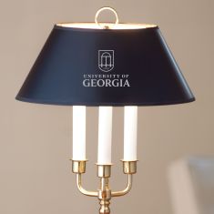image of University of Georgia Lamp in Brass and Marble by M.LaHart & Co. with sku:16967