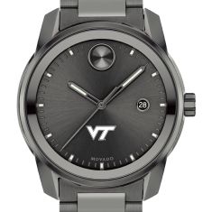 Virginia Tech Movado BOLD Date Gunmetal Grey Watch 42mm by M.LaHart & Co.