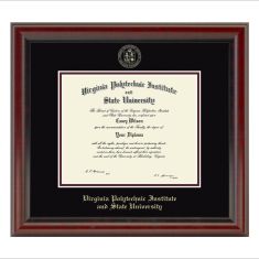 image of Virginia Tech Diploma Frame - Fidelitas by M.LaHart & Co. with sku:21995