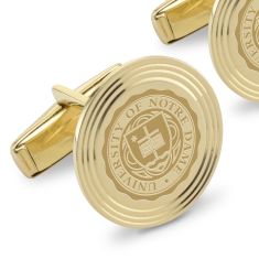 Notre Dame 14k Yellow Gold Cufflinks by M.LaHart & Co.