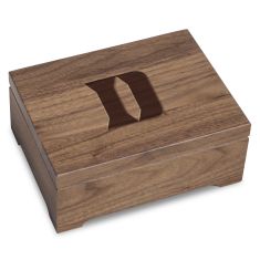 image of Duke University Solid Walnut Desk Box by M.LaHart & Co. with sku:31083