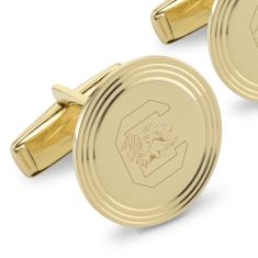 University of South Carolina 14k Yellow Gold Cufflinks by M.LaHart & Co.