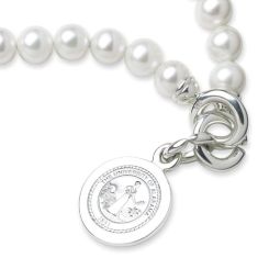Alabama Freshwater Cultured Pearl Sterling Silver Charm Bracelet by M.LaHart & Co.