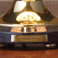 Auburn University Lamp in Brass and Marble by M.LaHart & Co.