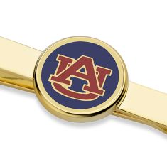 Auburn Enamel Gold-Tone Tie Clip by M.LaHart & Co.