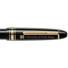 Notre Dame Montblanc Meisterstuck LeGrand Ballpoint Pen in Gold by M.LaHart & Co.