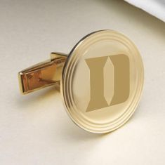 Duke University 14k Yellow Gold Cufflinks by M.LaHart & Co.
