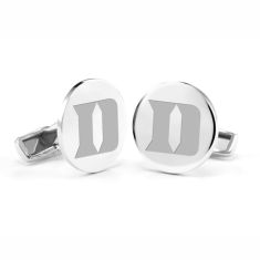 image of Duke University Sterling Silver Cufflinks by M.LaHart & Co. with sku:58091