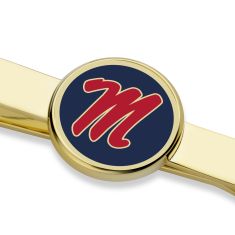 Ole Miss Enamel Gold-Tone Tie Clip by M.LaHart & Co.
