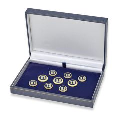Duke University Enamel Gold-Tone Blazer Buttons by M.LaHart & Co.