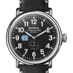 UNC Shinola The Runwell Black Dial Leather Strap Watch 47mm by M.LaHart & Co.