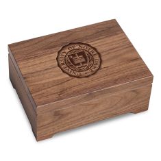 image of University of Notre Dame Solid Walnut Desk Box by M.LaHart & Co. with sku:62147