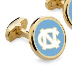 North Carolina Enamel Gold-Tone Cufflinks by M.LaHart & Co.