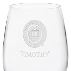 image of Ole Miss Red Wine Glasses - Set of 4 by M.LaHart & Co. with sku:63040