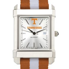 University of Tennessee Collegiate Silver Dial Nylon Strap Watch 35mm by M.LaHart & Co.