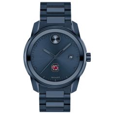 University of South Carolina Movado BOLD Date Blue Ion-Plated Watch 42mm by M.LaHart & Co.
