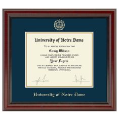 Notre Dame Diploma Frame - Fidelitas by M.LaHart & Co.