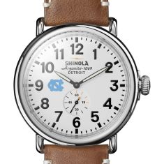 UNC Shinola The Runwell White Dial Tan Leather Strap Watch 47mm by M.LaHart & Co.