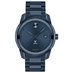 University of Virginia Movado BOLD Date Blue Ion-Plated Watch 42mm by M.LaHart & Co.
