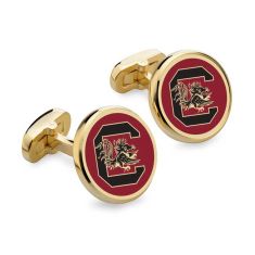 University of South Carolina Enamel Gold-Tone Cufflinks by M.LaHart & Co.