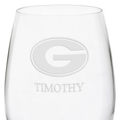 image of University of Georgia Red Wine Glasses - Set of 4 by M.LaHart & Co. with sku:85803