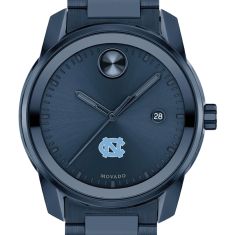 University of North Carolina Movado BOLD Date Blue Ion-Plated Watch 42mm by M.LaHart & Co.
