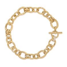 David Yurman DY Mercer Necklace in 18K Yellow Gold with Pave Diamonds 1