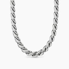 David Yurman Sculpted Cable Chain Necklace in Sterling Silver, 10mm 1