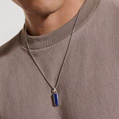 John Hardy Lapis Lazuli Talisman Pendant Necklace