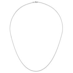 Platinum 0.7mm Box Chain Necklace