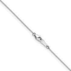 Platinum 0.7mm Box Chain Necklace