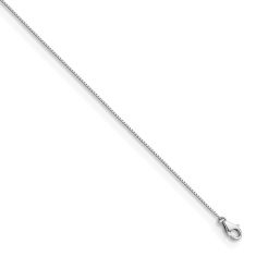 Platinum 0.7mm Box Chain Necklace