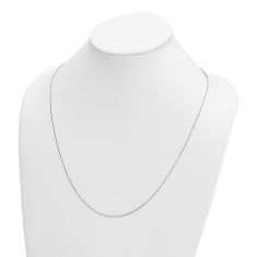 Platinum 0.7mm Box Chain Necklace