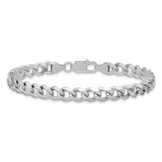 Sterling Silver 7.5mm Curb Chain Bracelet 1