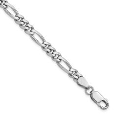 Sterling Silver 5.25mm Figaro Chain Bracelet