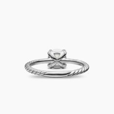David Yurman Pearl Classics Ring in Sterling Silver with Diamonds, 2mm