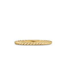 David Yurman Petite Modern Renaissance Band Ring in 18K Yellow Gold, 1.7mm 1