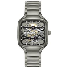 Rado True Square Automatic Skeleton Plasma High-Tech Ceramic Watch 38mm - R27196152