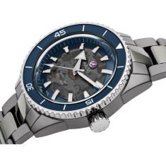 Rado Captain Cook Blue Dial High-Tech Ceramic Bracelet Watch 43mm - R32128202