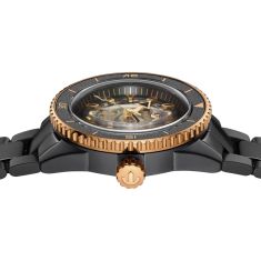 Rado Captain Cook Skeleton Dial High-Tech Ceramic Black Bracelet Watch 43mm - R32192152
