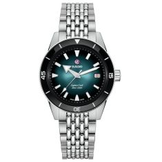 Rado Captain Cook Automatic Turquoise Gradient Dial Stainless Steel Bracelet Watch 39mm - R32223213