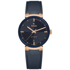 Rado Florence Automatic Blue Dial Blue Leather Strap Watch 39mm - R48905205