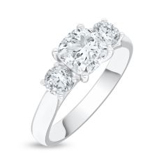 1 1/2ctw Cushion Lab Grown Diamond 14k White Gold Three-Stone Engagement Ring 1 1/2ctw Cushion Lab Grown Diamond 14k White Gold Three-Stone Engagement Ring
