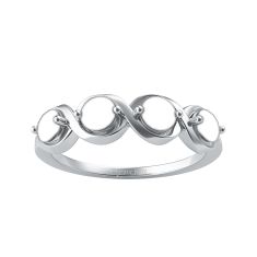 Mother's Custom Birthstone Twist Engravable Family Ring (2-4 Gemstones)