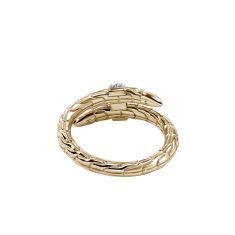 John Hardy Spear 1/12ctw Diamond 14k Yellow Gold Ring