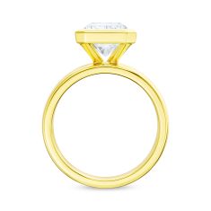 3ct Radiant Lab Grown Diamond Solitaire 14k Yellow Gold Engagement Ring